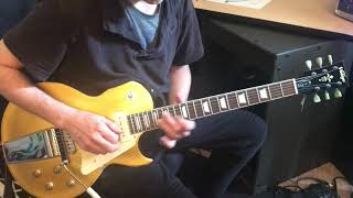 Video thumbnail for Vintage V100MU Midge Ure LP Goldtop P-90's Signature Vibrola by eclecticsoundspdx
