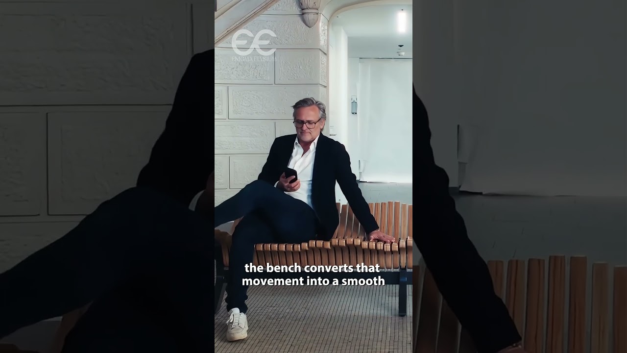 This bench moves when you sit on it