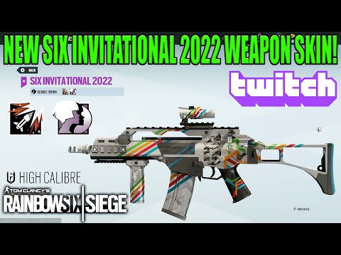 Six Invitational 2022 Weapon Skin - Rainbow Six Siege