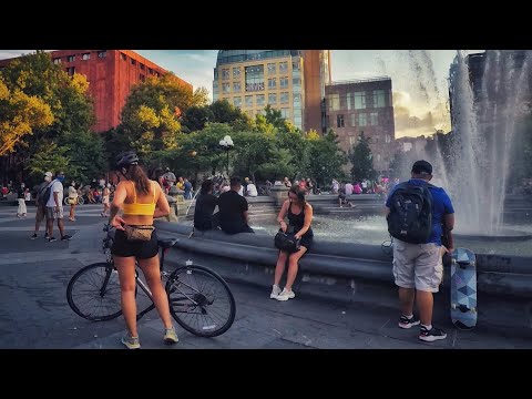 ⁴ᴷ⁶⁰ Walking Washington Square Park Manhattan New York City 2020-Amazing Street Performance in NYC