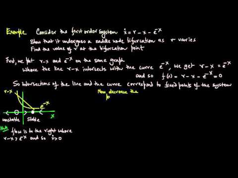 1-Dimensional Flows, Bifurcations, Lecture 2
