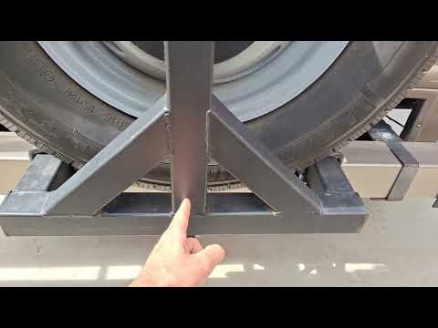 RV Bumper Spare Tire Mount Solution #RV #SpareTire