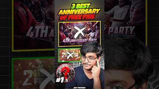 3 Best Anniversaries of Free Fire