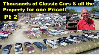 Acres & Acres of Classic Cars and the Property all for Sale for one Pr