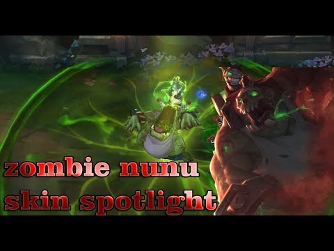 zombie nunu skin spotlight 2018 - League of Legends rework nunu Zombie SKin Pre-Release  !