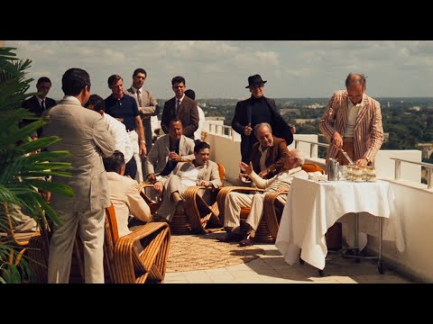 The Godfather Part 2 (1974) - Hyman Roth Cuba Cake Roof scene
