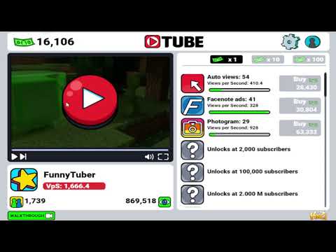 TubeClicker Gameplay | Become A Famous Content Creator!