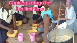 Typical African village life at school// What we cook for students for lunch at school yummy
