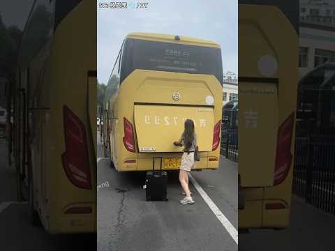 This Girl Had No Idea What the Bus Trunk Would Look Like! #shorts