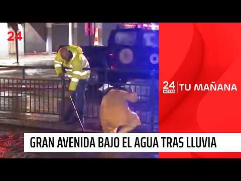 Gran Avenida concentra uno de los anegamientos más complejos por sistema frontal | 24 Horas TVN