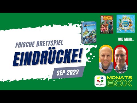 Monatsbox September 2022 Brettspiele gespielt in der Brettspielbox
