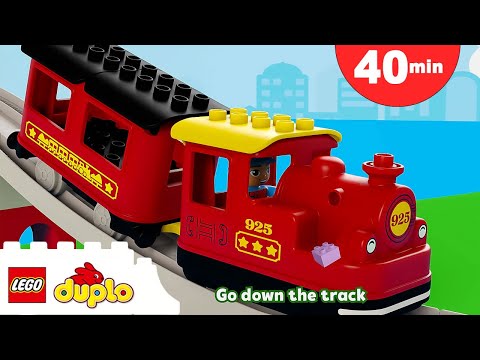 All Aboard the Train Song + More Nursery Rhymes | Cartoons and Kids Songs | LEGO DUPLO