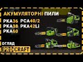 Акумуляторна пила Procraft PCA40/2 + 2 акб 4Аг + ЗП charger20/2 + Олива для ланцюга 1л