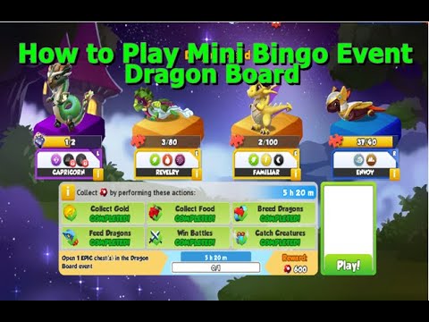 How to Play Mini Bingo Event-Dragon Mania Legends | Dragon Board Event | DML