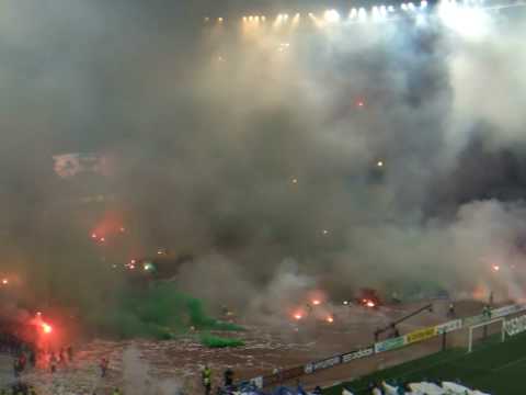 panathinaikos-olympiakos..0AKA 2009-2010 pyro show PAO FANS