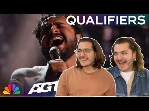 Twin Musicians REACT | Gabriel Henrique STUNS with "Something Beautiful" | Qualifiers | AGT 2023