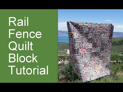Rail Fence quilt block tutorial