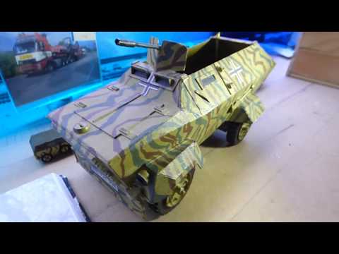 My 1/18 One Off gep.M.Trsp.Wg.Bedford e Mystery Of The Wehrmacht Made Out Of Cardboard