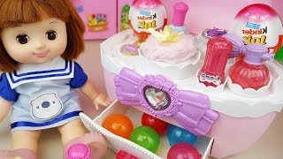 Download lagu Baby doll beauty bag and surprise eggs toys Baby DoLi play mp3