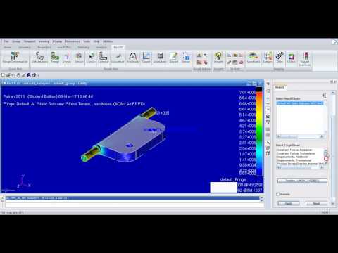 MSC Nastran Patran Tutorial Static Structural Analysis