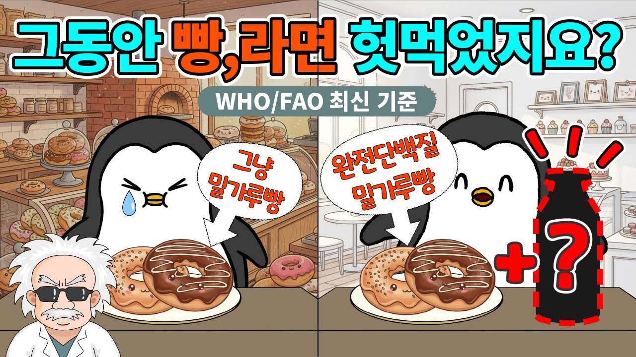 밀가루를 '닭가슴살급' 단백질로 바꾸는 법 (WHO/FAO 최신 기준)