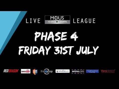 The MODUS ICONS OF DARTS LIVE LEAGUE - FRIDAY 31ST JULY