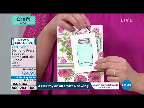 Diamond Press Bouquet Stamp and Die Bundle