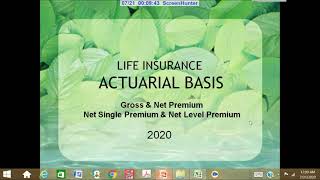 Net Single and Net Level  Life Insurance Premium calculations