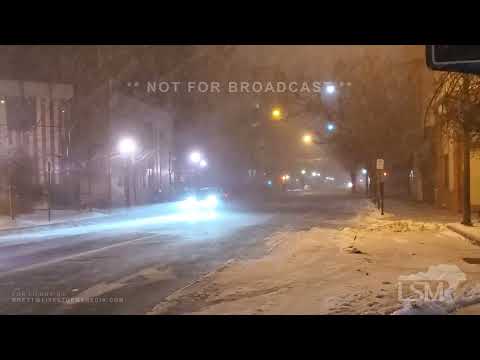01-10-2022 Williamsport, PA - Heavy Snow Squall Hits Central PA With Near White-Out Conditions