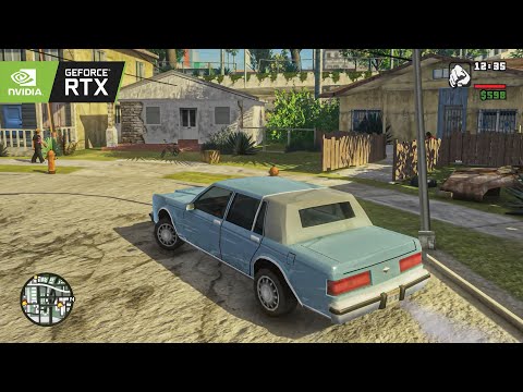 GTA San Andreas RTX 3090 'Cleaning The Hood' 4K Gameplay! GTA SA Realistic Graphics Remastered Mod