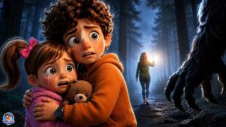 🔥 Mom Left Us Alone in the Forest… Then We Heard THIS! 😱🌲 | Easy English Story (A2)