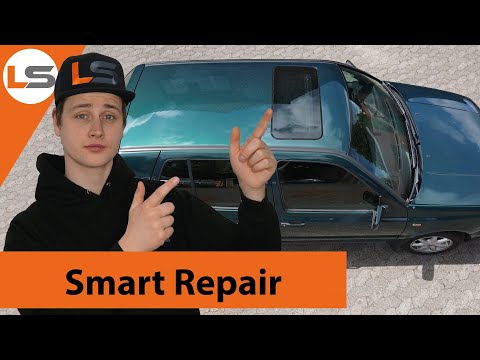 Smart Repair mit Spraydose lackiert - alter Golf Pearl Dragongreen | LACKSTORE