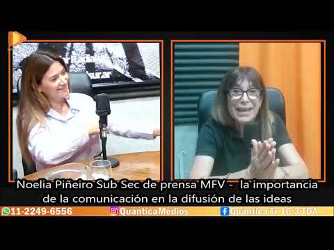 Lic Noelia Piñeiro SubSec de prensa¨la importancia de la comunicación en la difusión de las ideas¨
