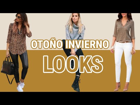 COMBINACIONES de ROPA de MODA OTOÑO INVIERNO 2021 2022  SENCILLAS y MODERNAS /LOOKS y OUTFITS  2022