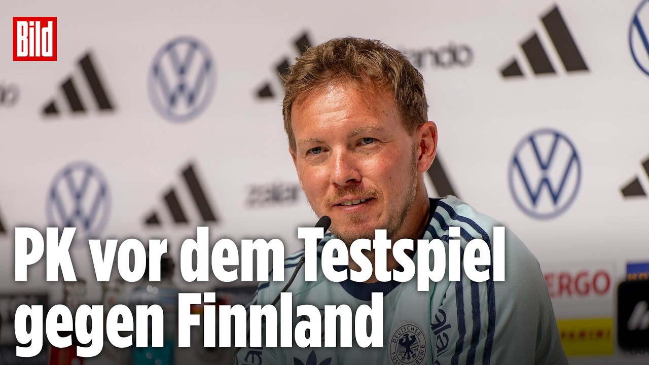 🔴 DFB-Pressekonferenz vor dem Testspiel gegen Finnland! | BILD LIVE