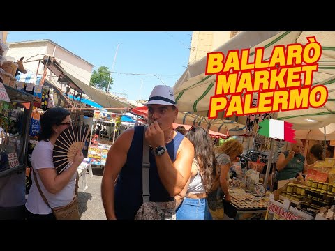 The hustle & bustle of Ballarò market in Palermo Sicilia !