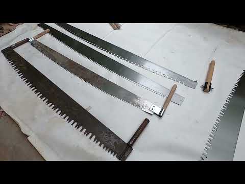 Showing off our new product line of Lynx Crosscut saws, with a short tooth comparison at the end.