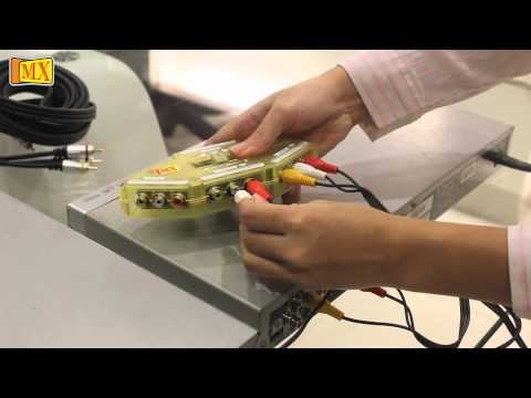 How to use a Composite Audio Video Selector for Connecting DVD Media players to TV