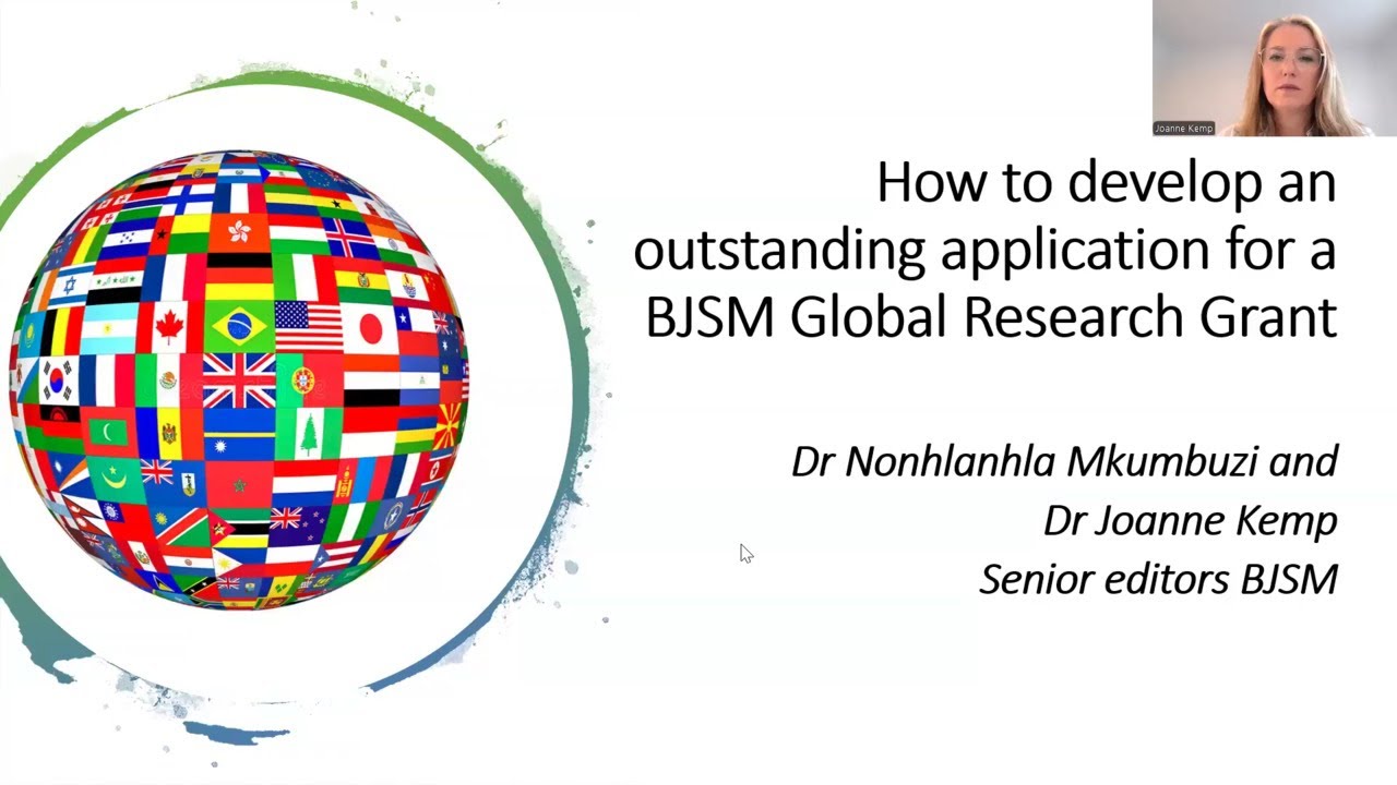 BJSM Grant Application Webinar: Tips & Insights from the Editorial Team