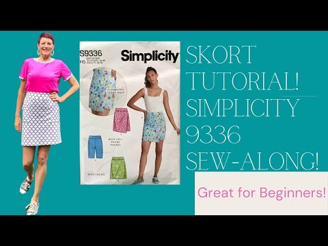 Skort Tutorial!  Simplicity 9336 Sew-Along!  Step-by-Step Instructions!  Great for Beginners!