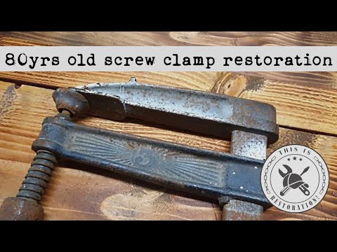 Satisfying screw clamp restoration - 80yrs old and dirty