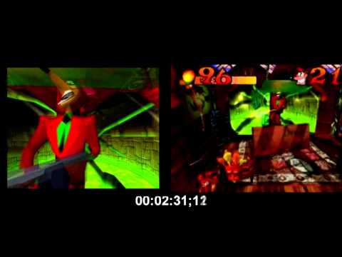 Crash Bandicoot Boss Speed comparison (PAL vs NTSC)