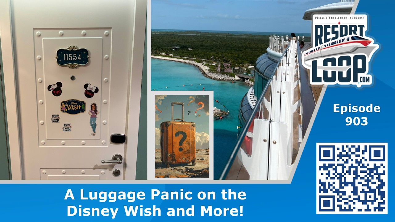 Luggage Panic on the Disney Wish + A Stateroom Surprise! [Ep. 903]