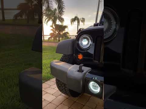 Our Diamond Headlights Illuminated by Sunset