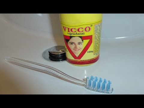 Vicco toothbrush powder Vajradanti ayurveda, Indian toothpaste. Mouth.