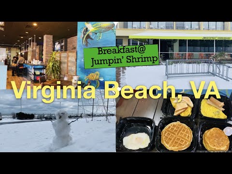 🇺🇸Virginia《Virginia Beach☕️Jumpin’ Shrimp🧇🥞Breakfast》