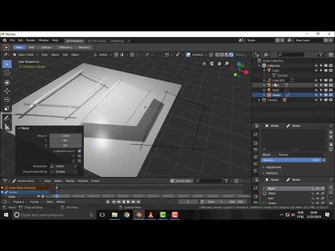 BLENDER 134   Grease Pencil Mesh from Curves