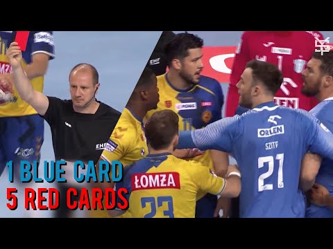 5 Red Cards & Blue Card In One Match ● Wisla Plock vs Kielce ● 2022 ᴴᴰ