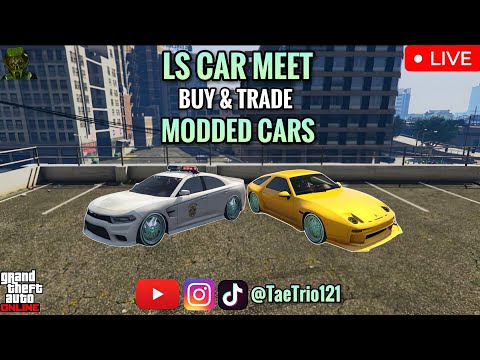 GTA5 ONLINE - TRADING MODDED CARS LS CAR MEET *PS5* JOIN UP + NEW MANSION DLC UPDATE‼️