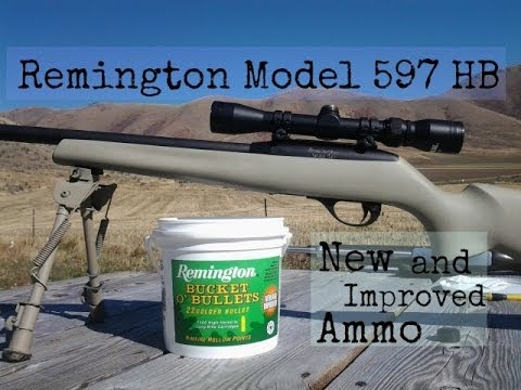 Remington Bucket O' Bullets .22LR Rimfire Ammunition and Remington Model 597 HB